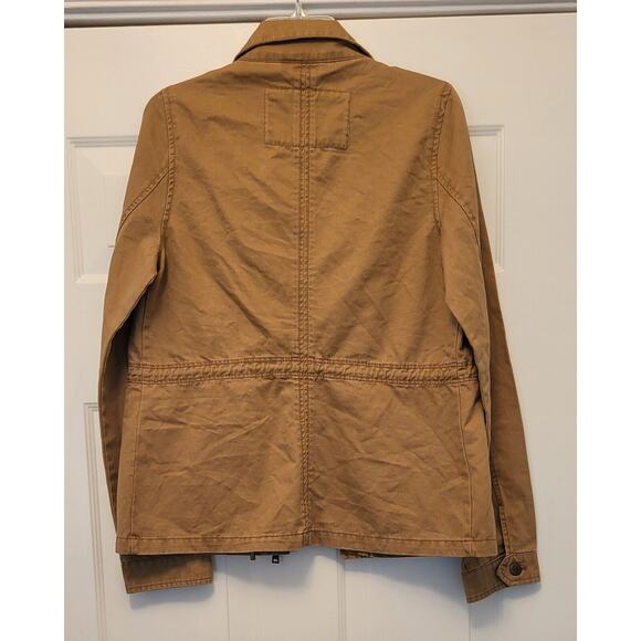 Aeropostale Womens Jacket Tan (Size M) Accented With Pockets, Zippers and Snaps - Picture 4 of 12